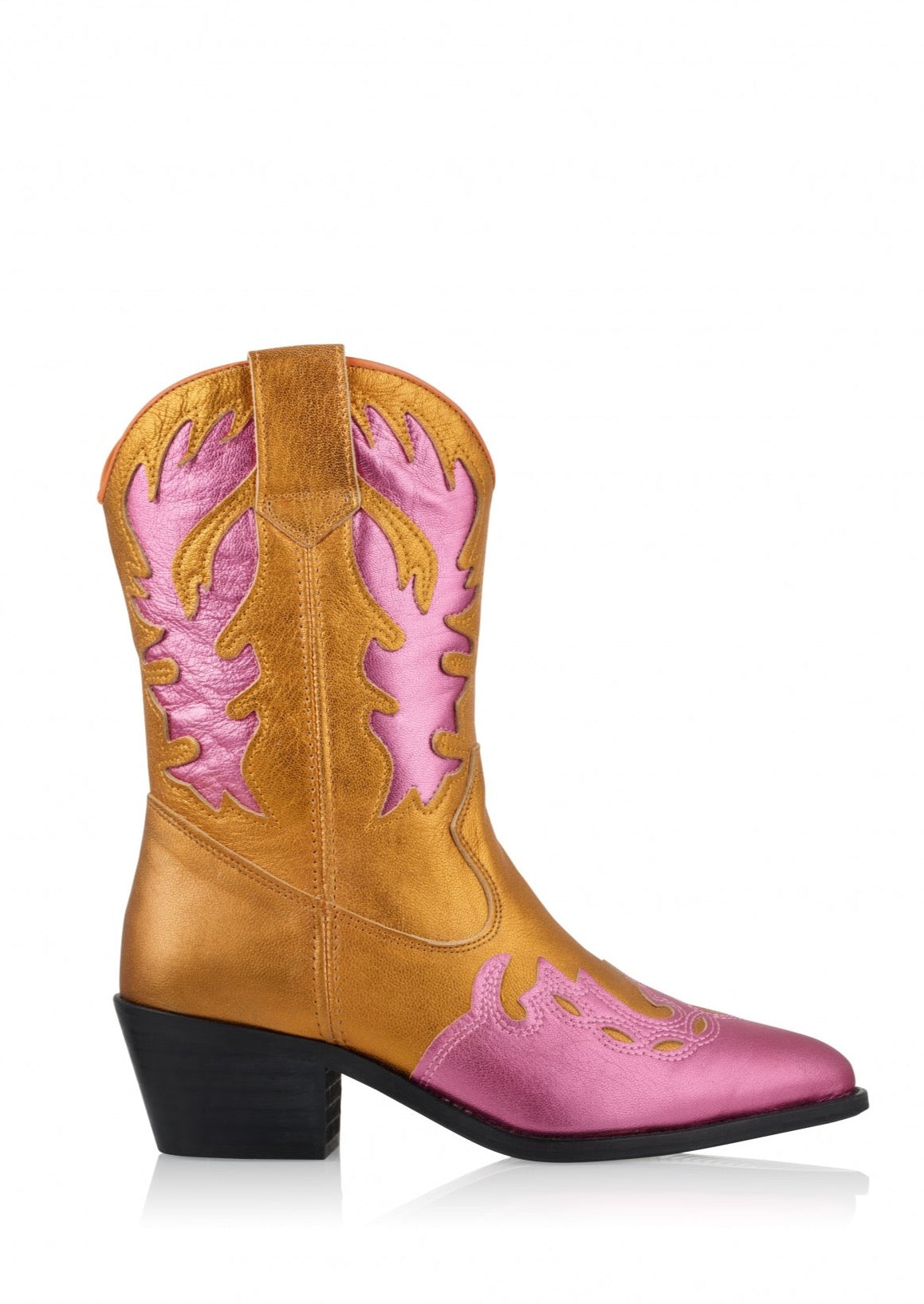 Westernstiefel DWRSBella Metallic Pink/Orange