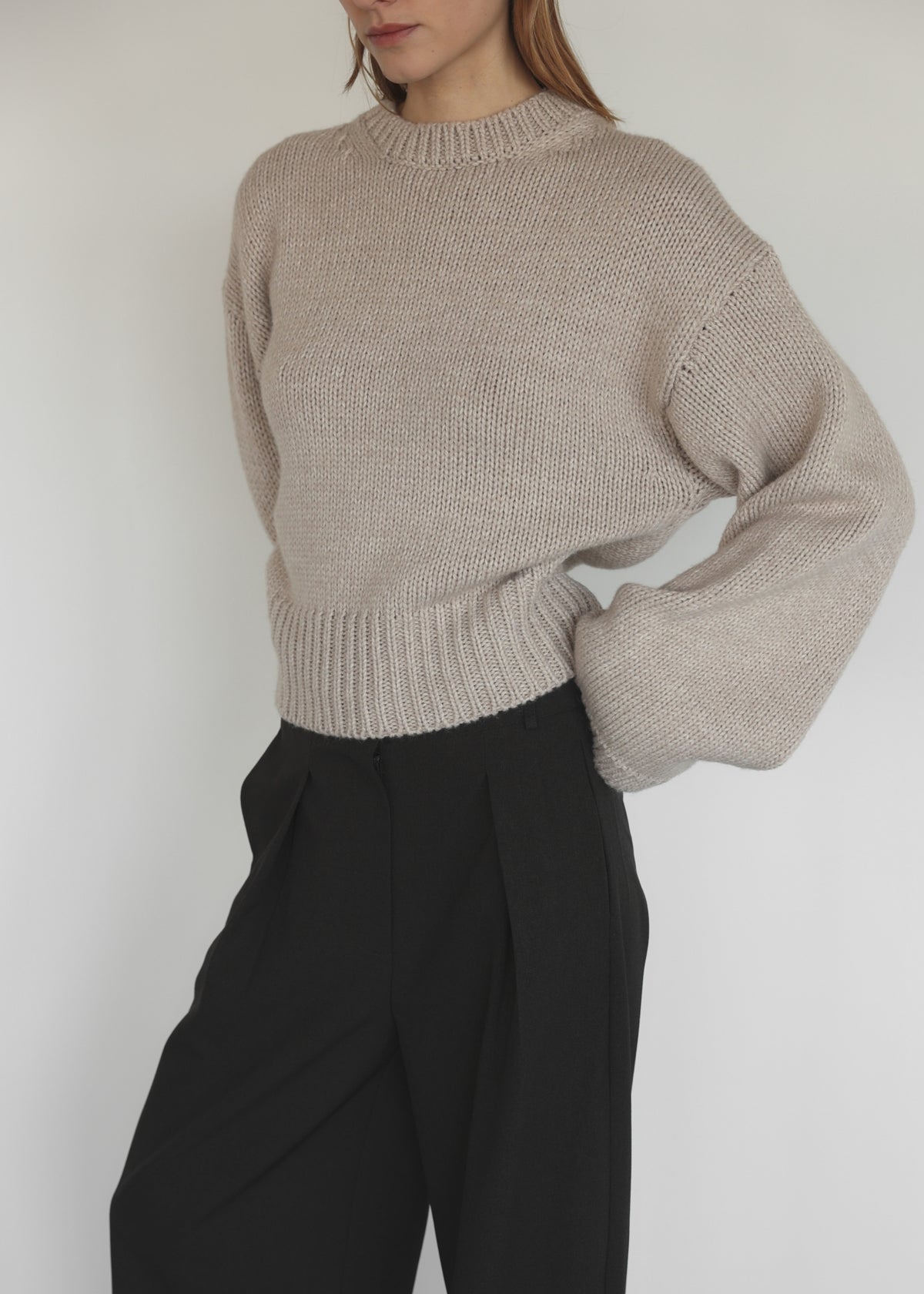 Strickpullover Huda`CL Sand Melee