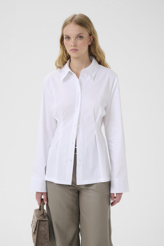 Hemdbluse Gzopy Bright White