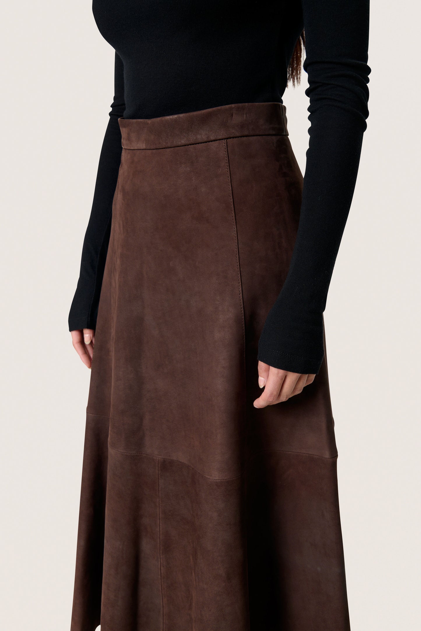 Wildlederrock SLPavati Coffee Bean Brown