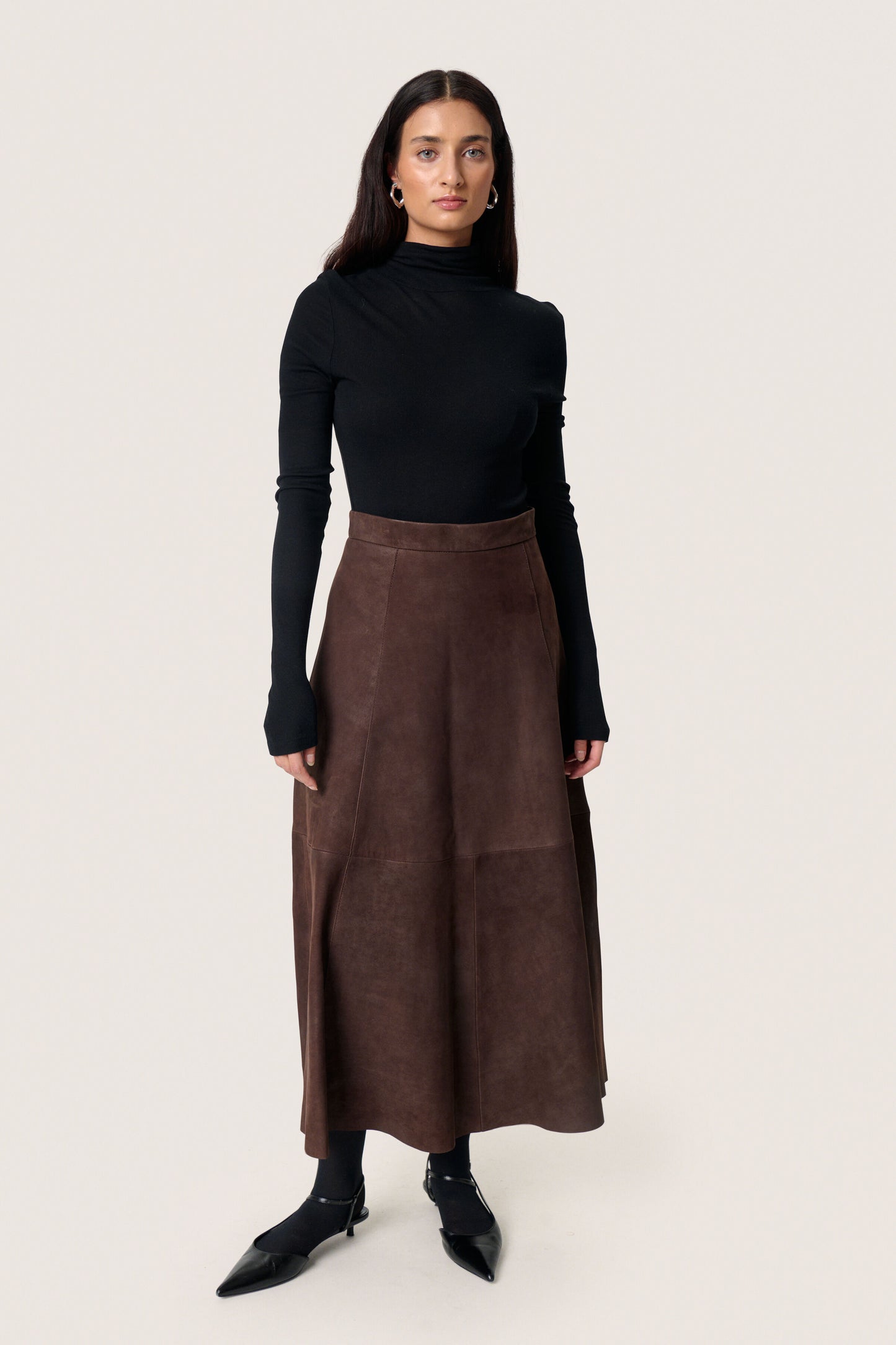 Wildlederrock SLPavati Coffee Bean Brown