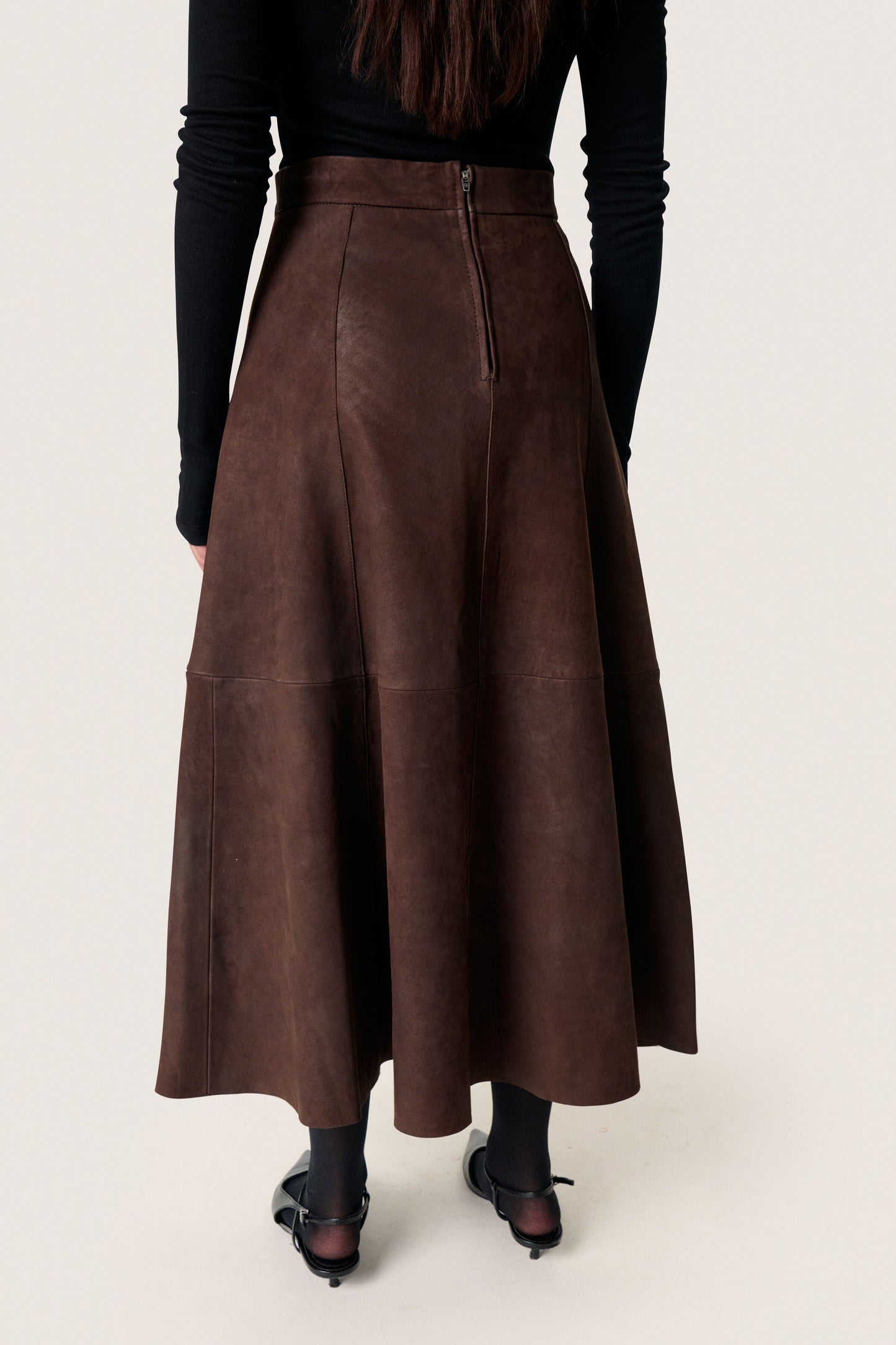 Wildlederrock SLPavati Coffee Bean Brown