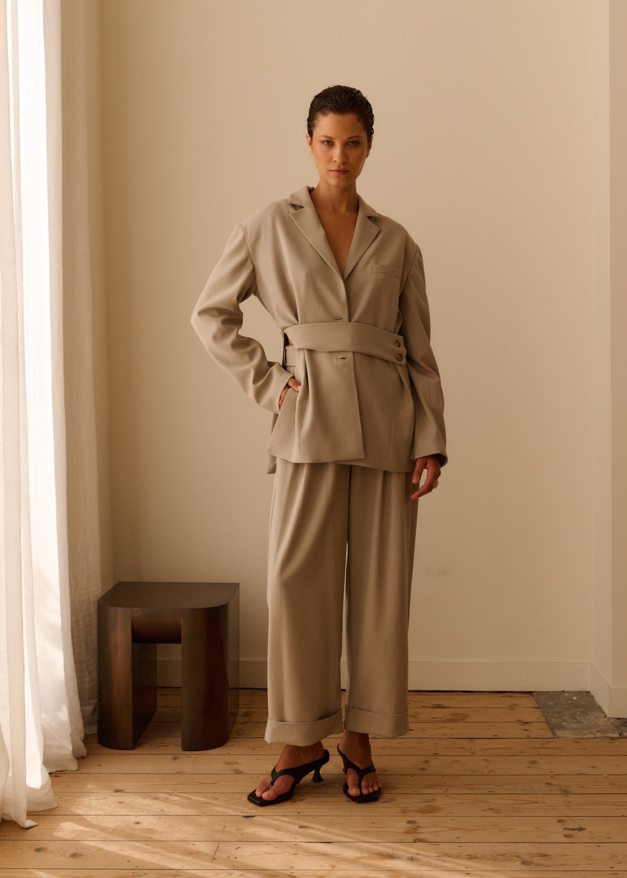 Hose Tahny`CL Green Taupe