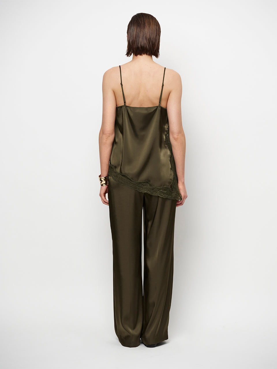 Satin Lace Top Dante6-Dwana Olivegreen