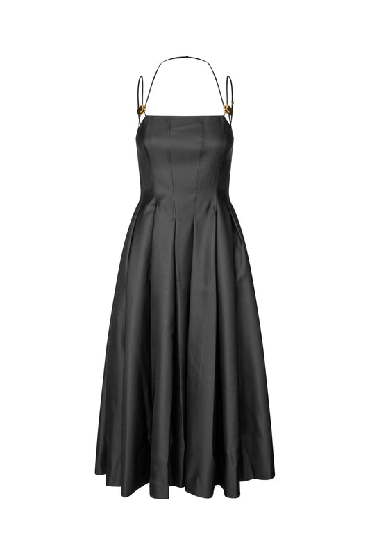 Stine Goya Double Strap High-Volume Dress - Black