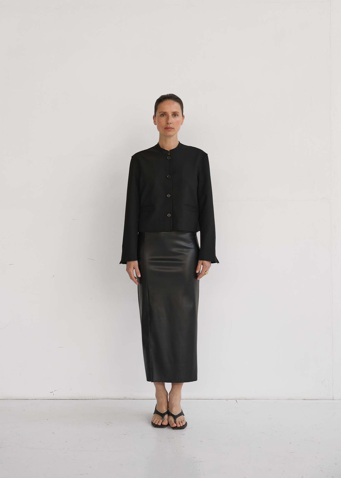 Fake Leather Skirt Selia`CL