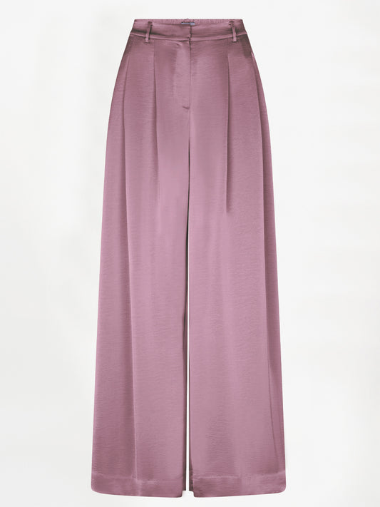 Weite Satin Hose OniqueD6 Mauve