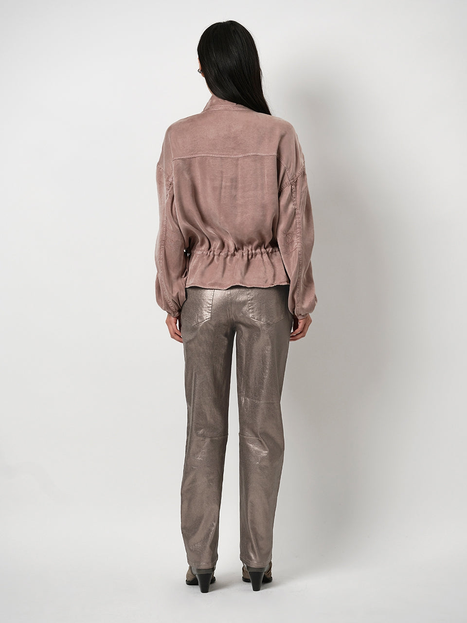 Metallic Denim Pants BellaD6
