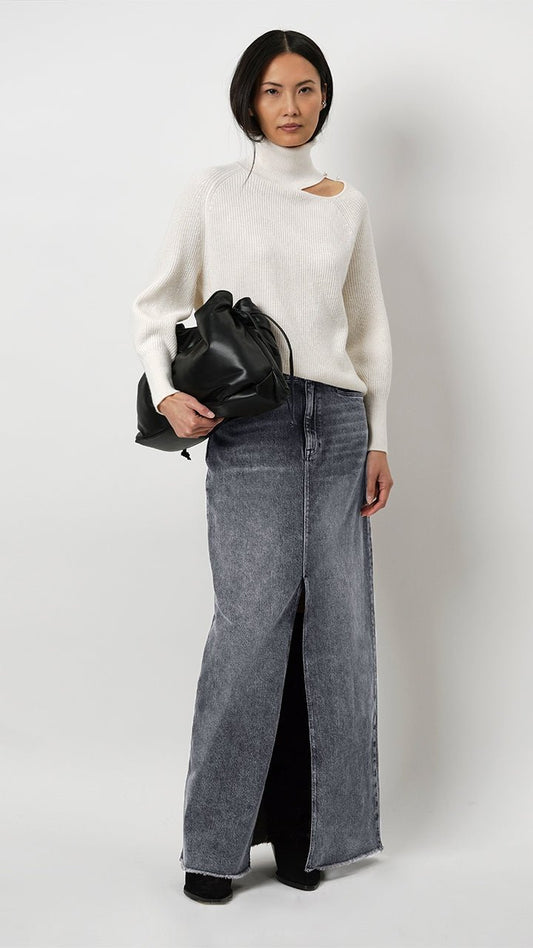 Denim Maxi Skirt D6Feral