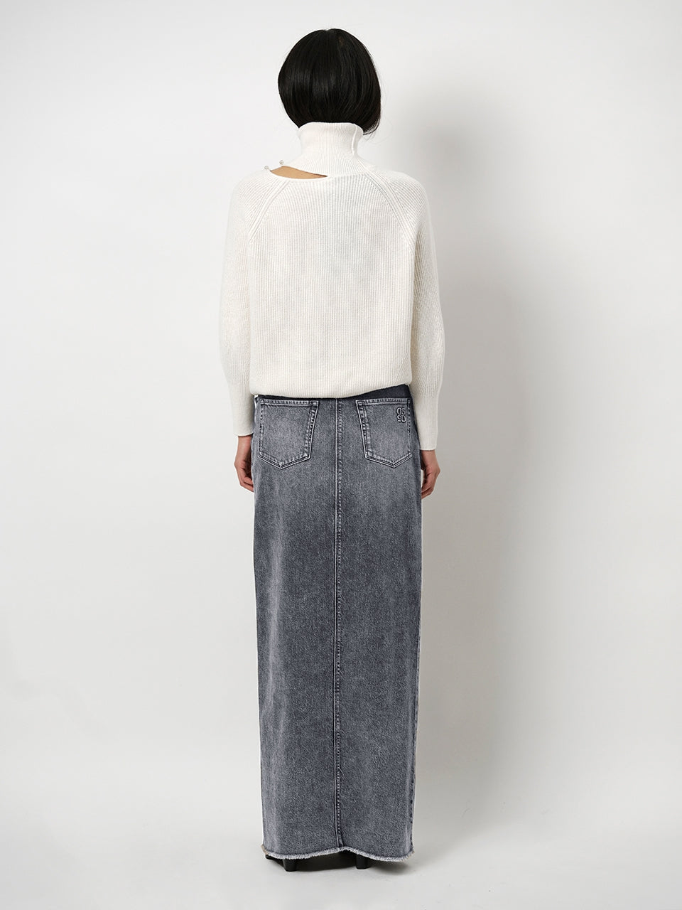 Denim Maxi Skirt D6Feral