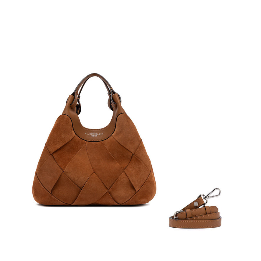 Handtasche Gianni Chiarini DuaGC Midi Suede Caramel