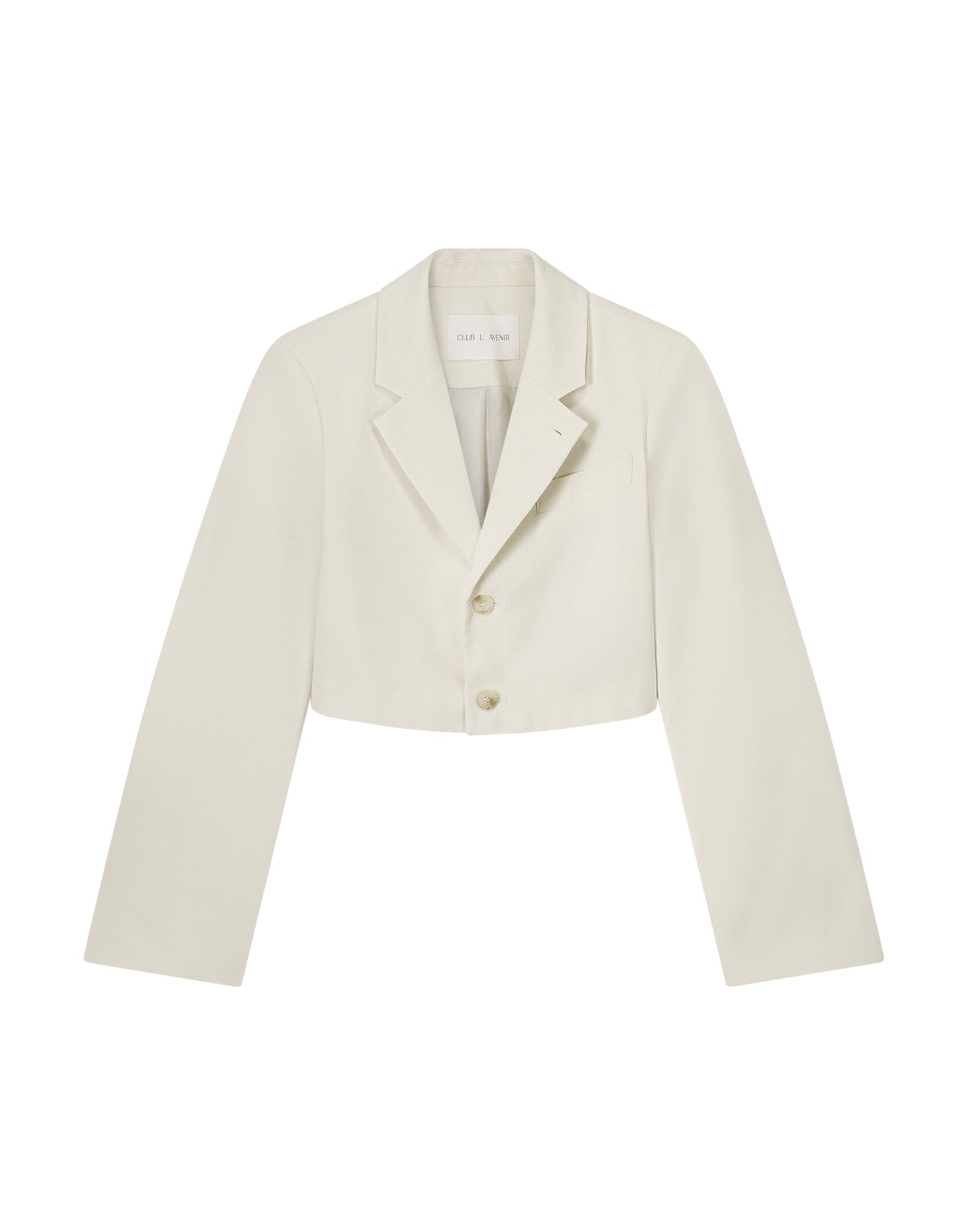 Cropped-Blazer Azule'CL Ecru