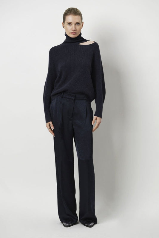 Satin Pants D6Jules Creased Nocturnal