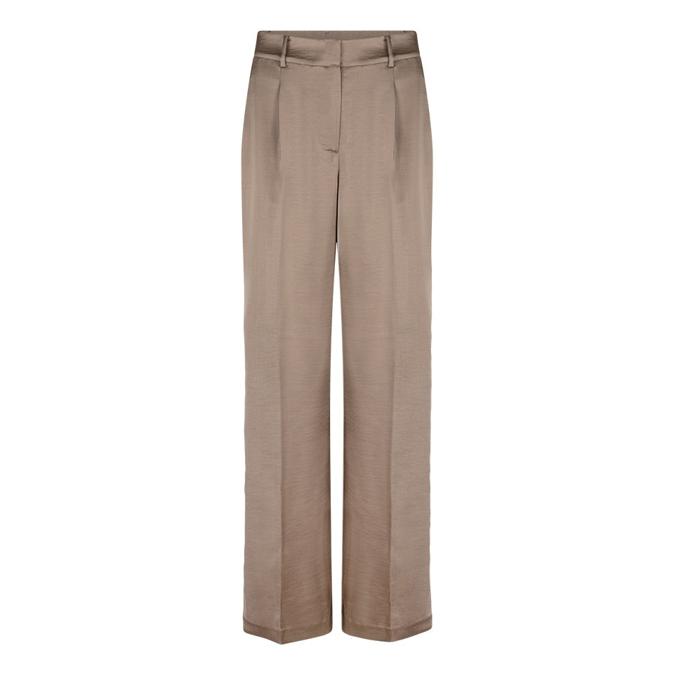 Dante6 Wide Leg Satin Pants Stone