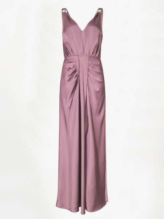 Satin Maxi Dress Dannte6-Marcia Mauve