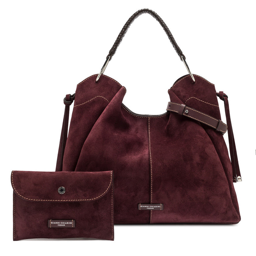 Handtasche Gianni Chiarini Era Maxi Suede Amarone