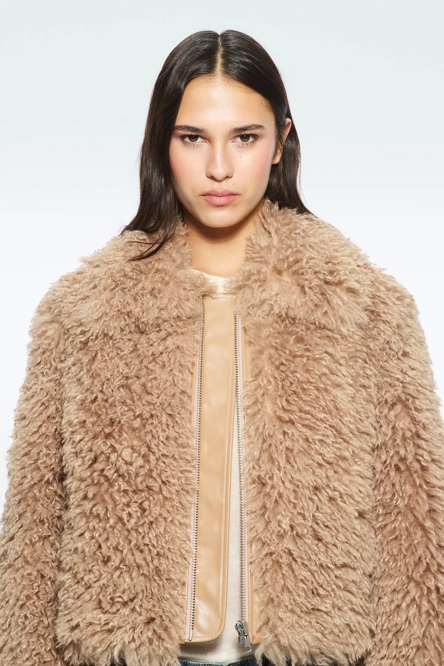 Kunstpelz Jacke ZayleSS Toffee