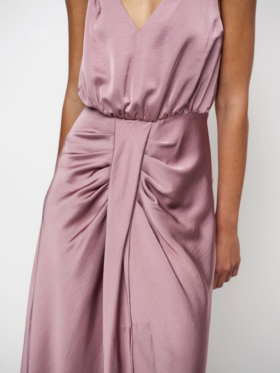 Satin Maxi Dress Dannte6-Marcia Mauve