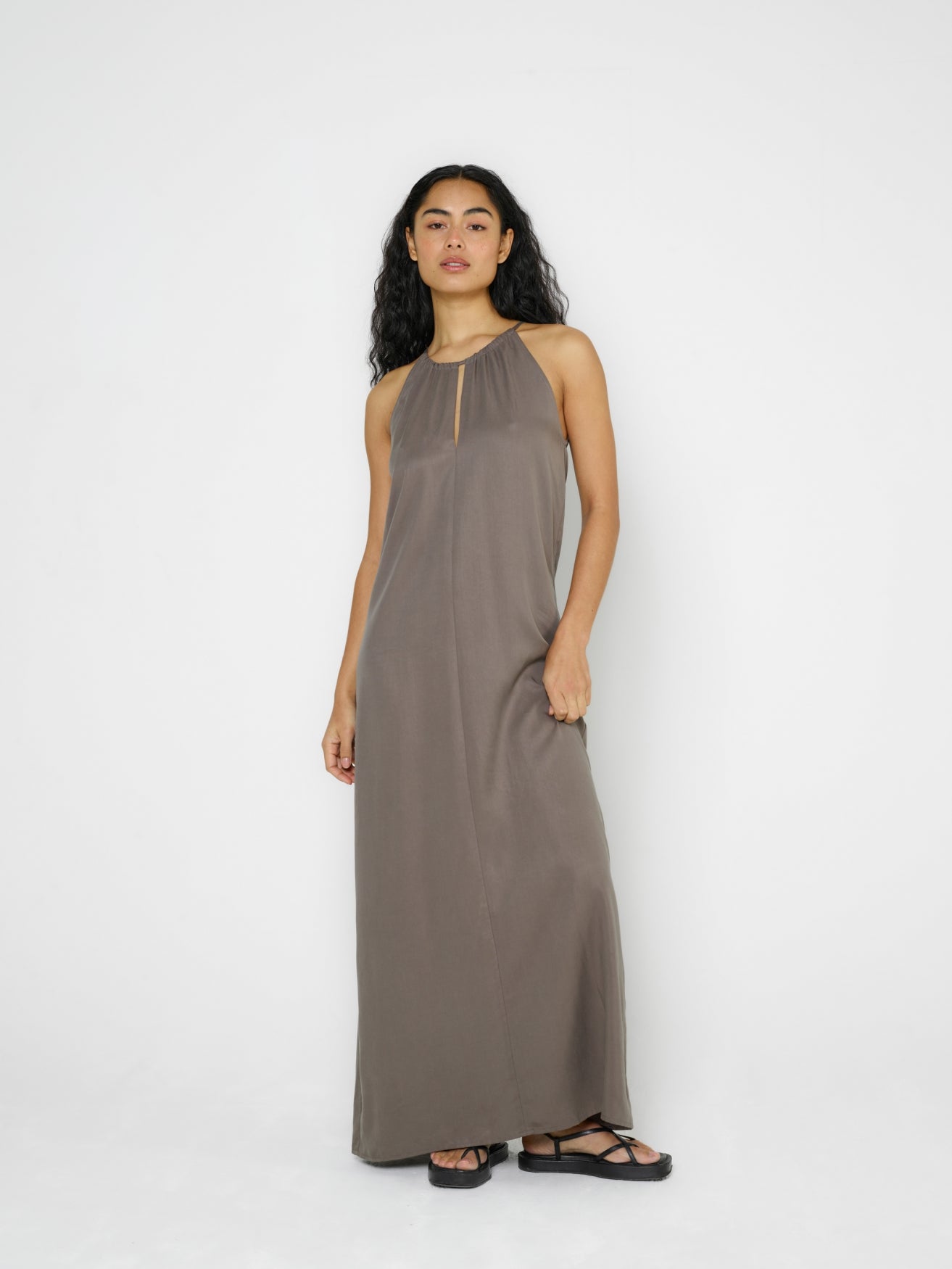 Open Back Dress Freida'CL Chocolate