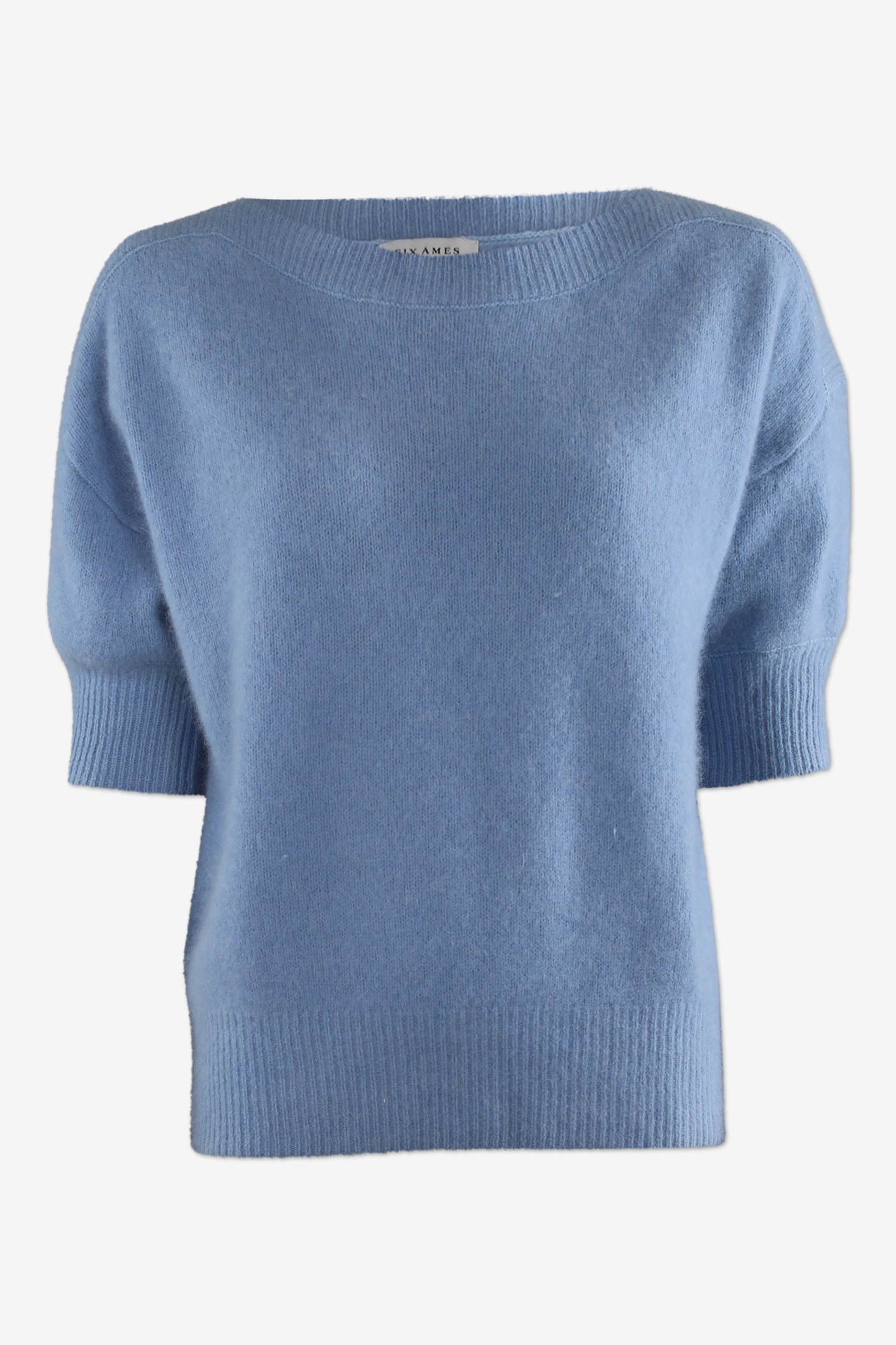 Kurzarm Strickpullover MoiSA Powder Blue