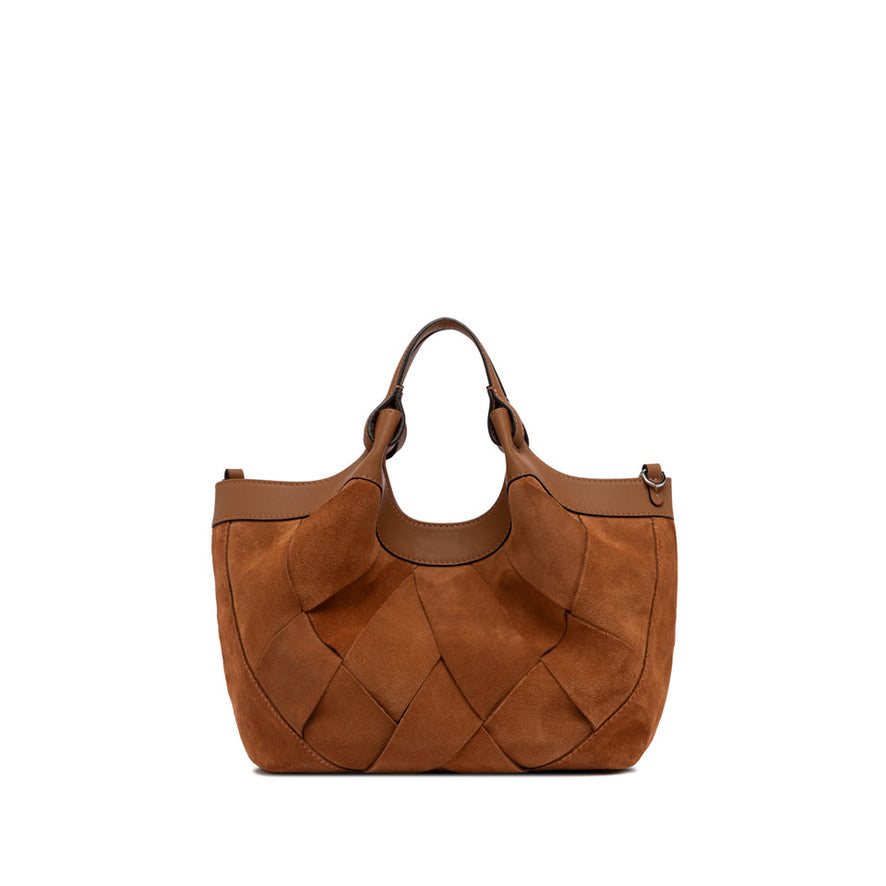 Handtasche Gianni Chiarini DuaGC Midi Suede Caramel