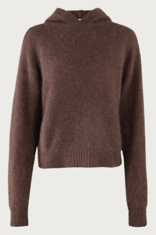 Strickhoodie GraceSA Chocolate Melange