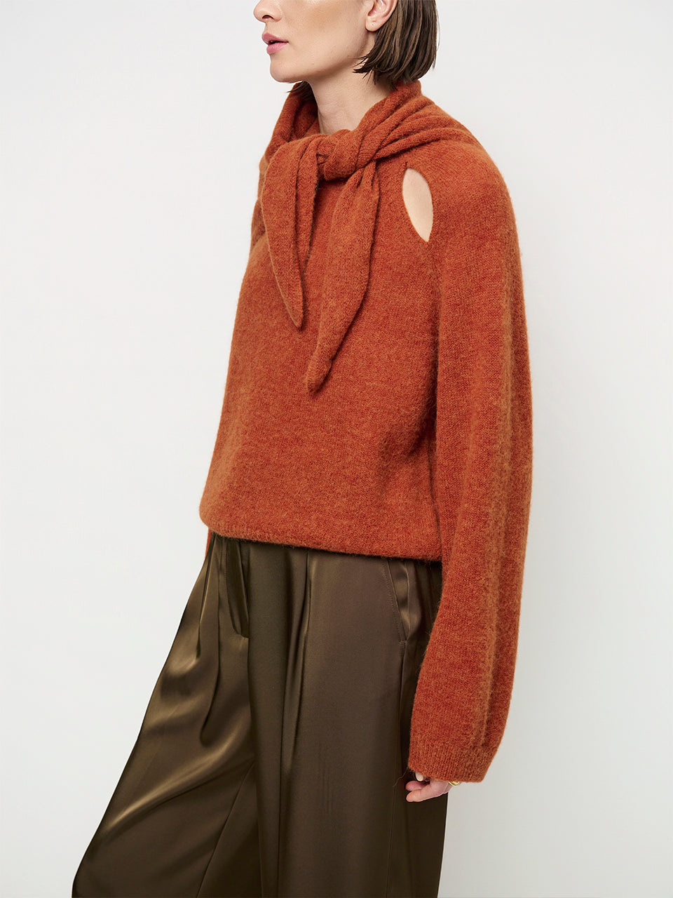 Knitted Triangular Scarf