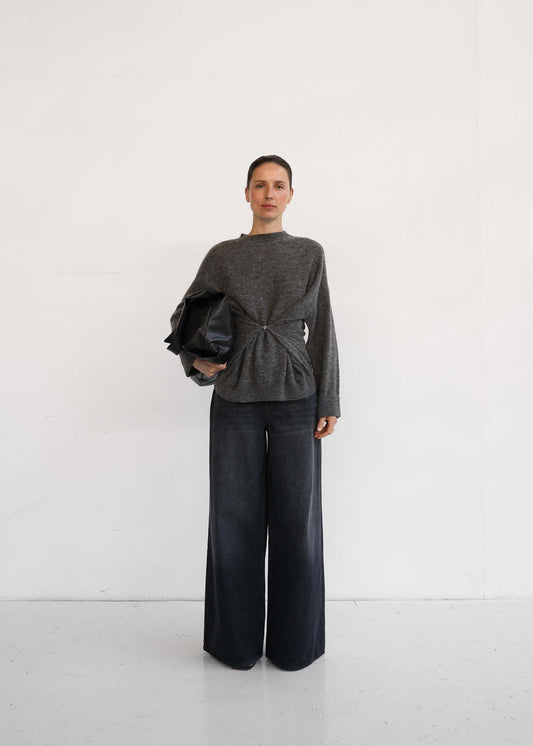 Feinstrick Pullover Helene`CL Grey Melee