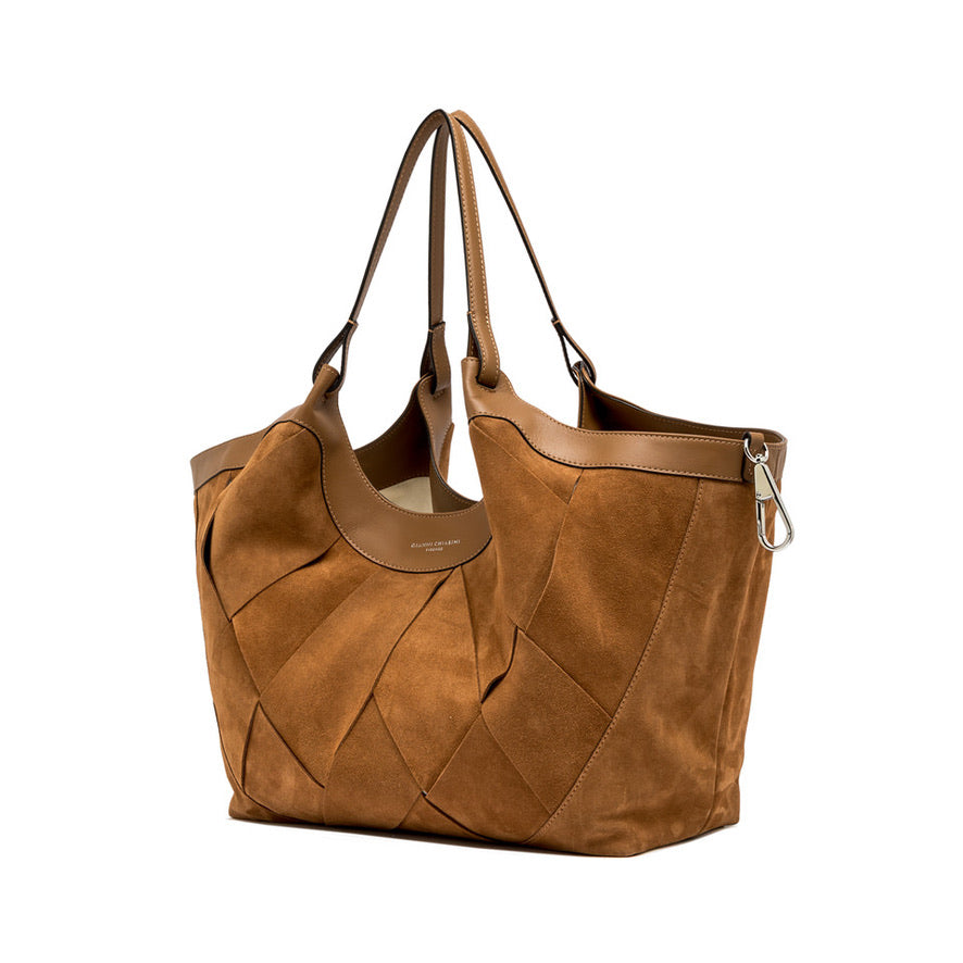 Handtasche Gianni Chiarini DuaGC Maxi Suede Caramel
