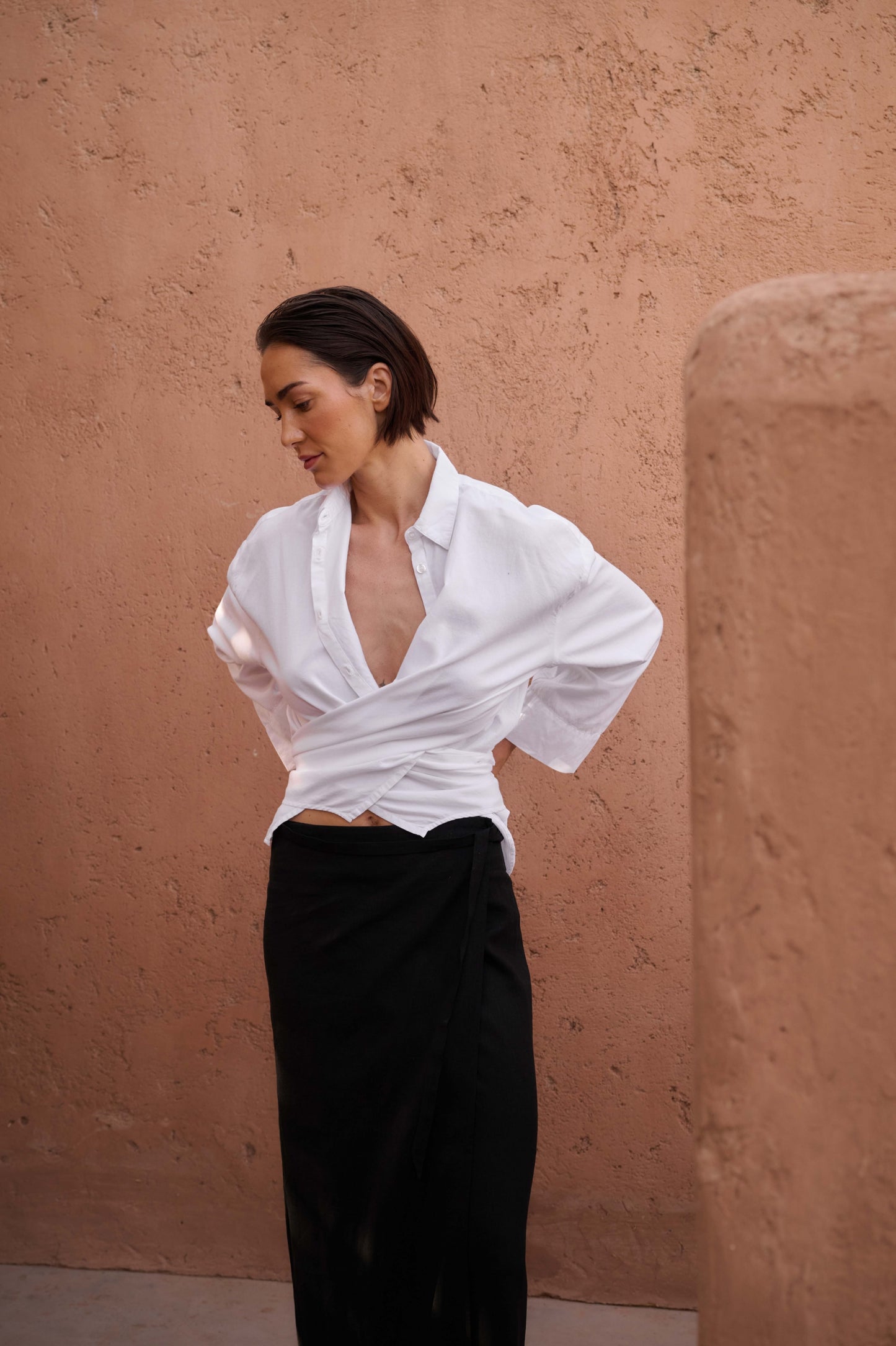 Wrapper Blouse Ruby‘CL Off White