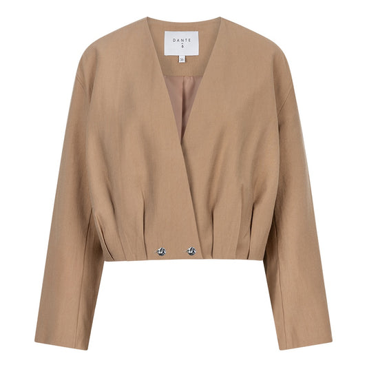 Dante6 Cropped Bomberjacke Camel