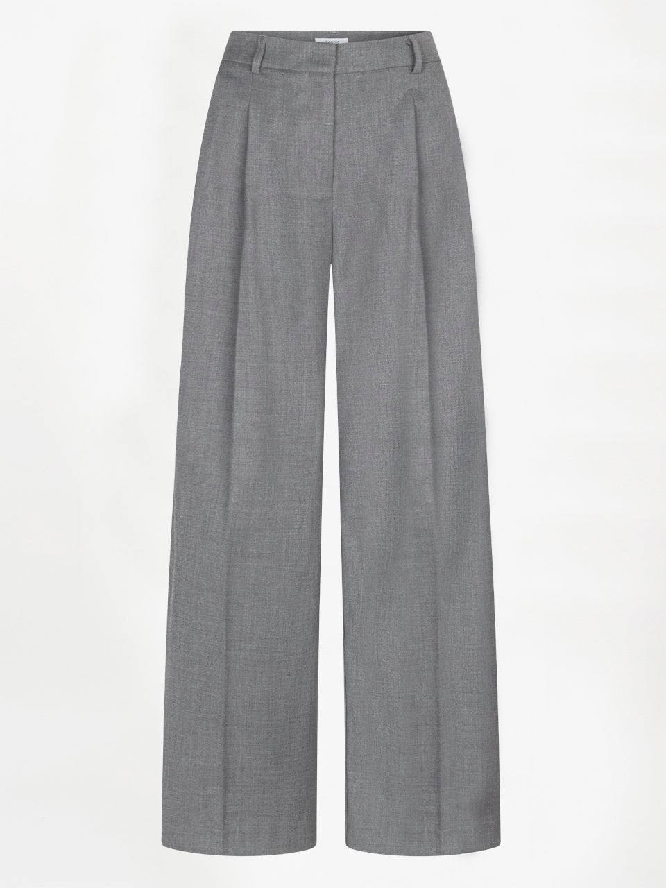 Pleated Pants Granit Grey Melange