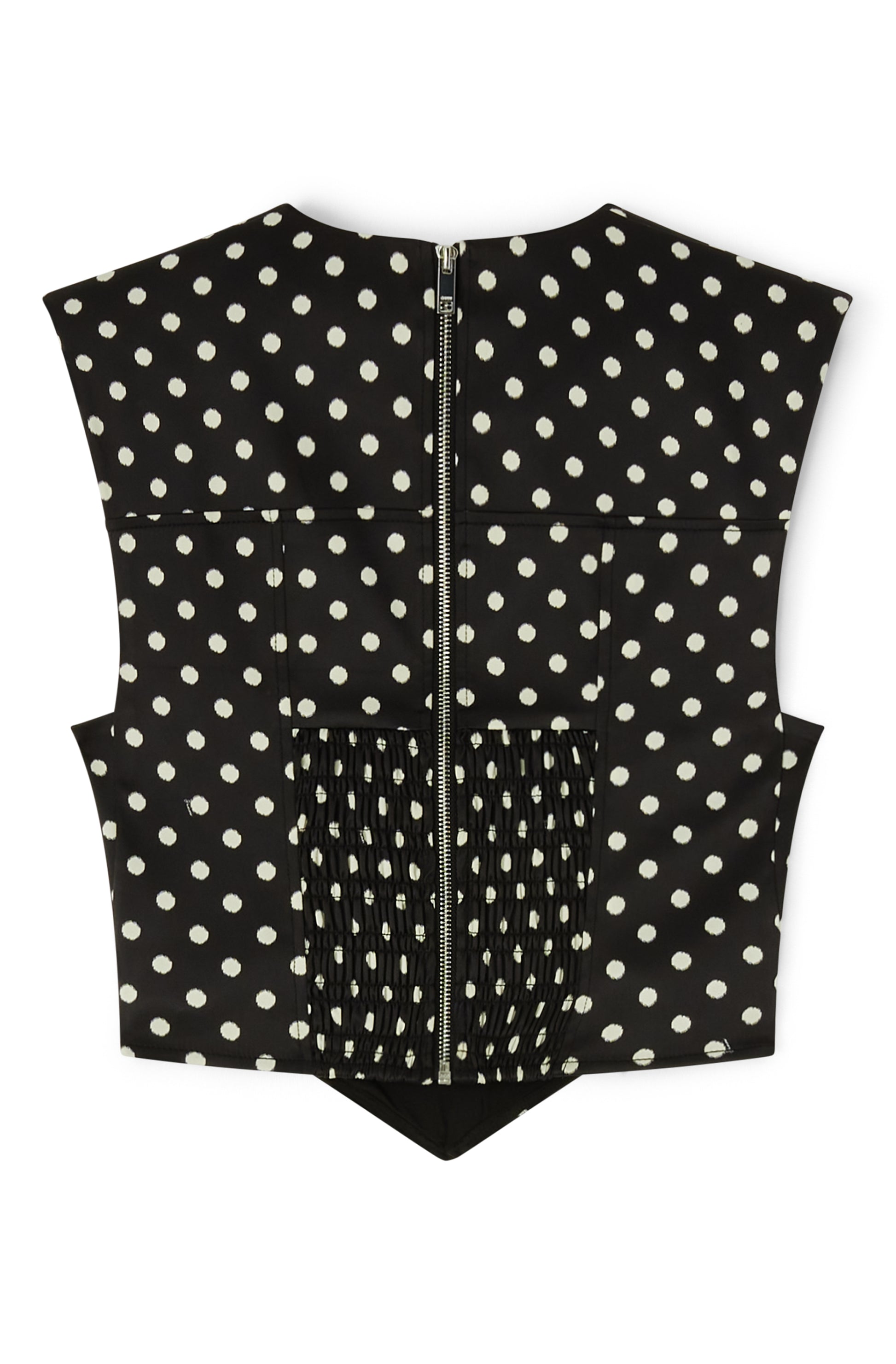 Printed Double Satin Corset Top