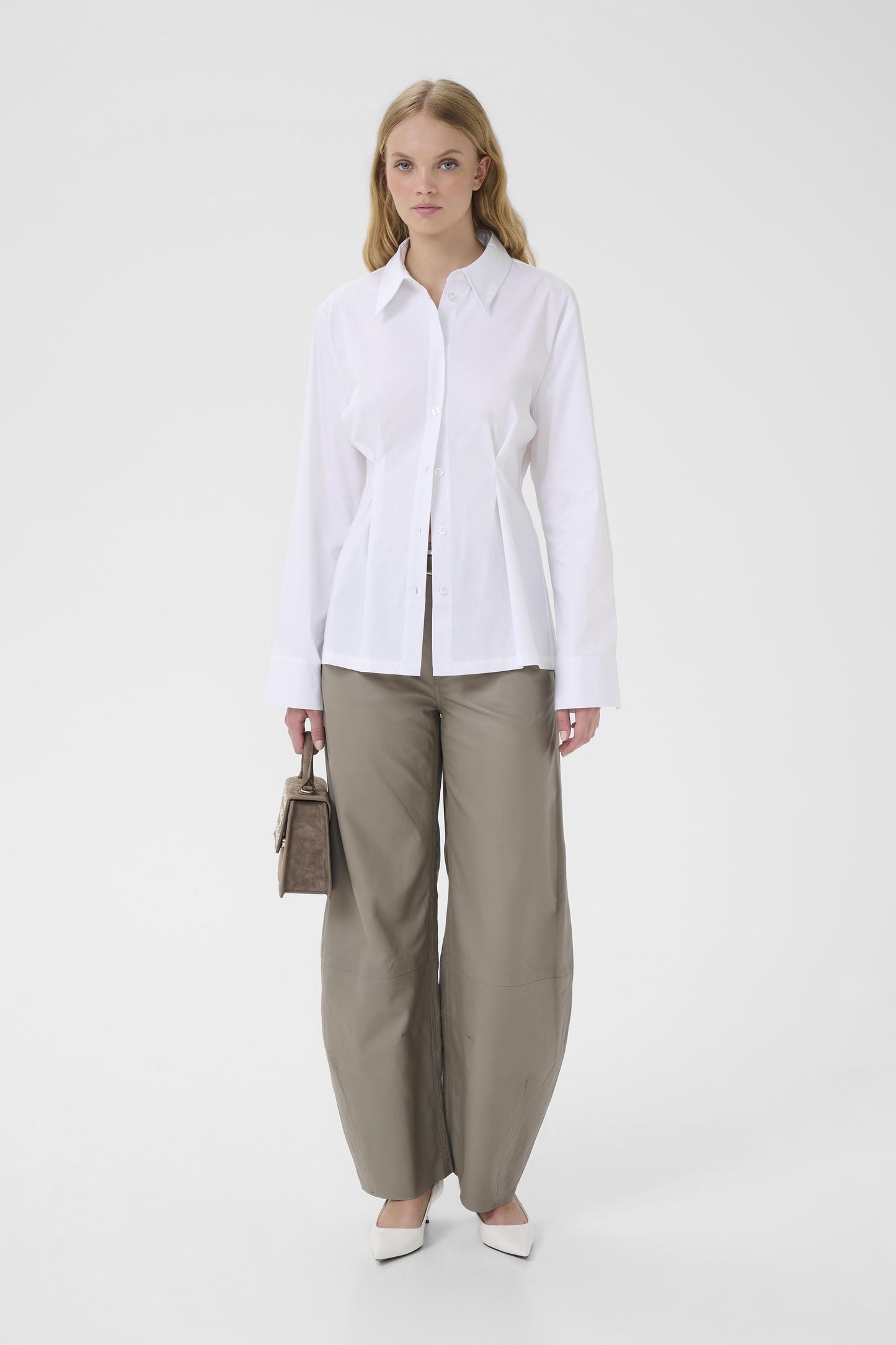 Hemdbluse Gzopy Bright White