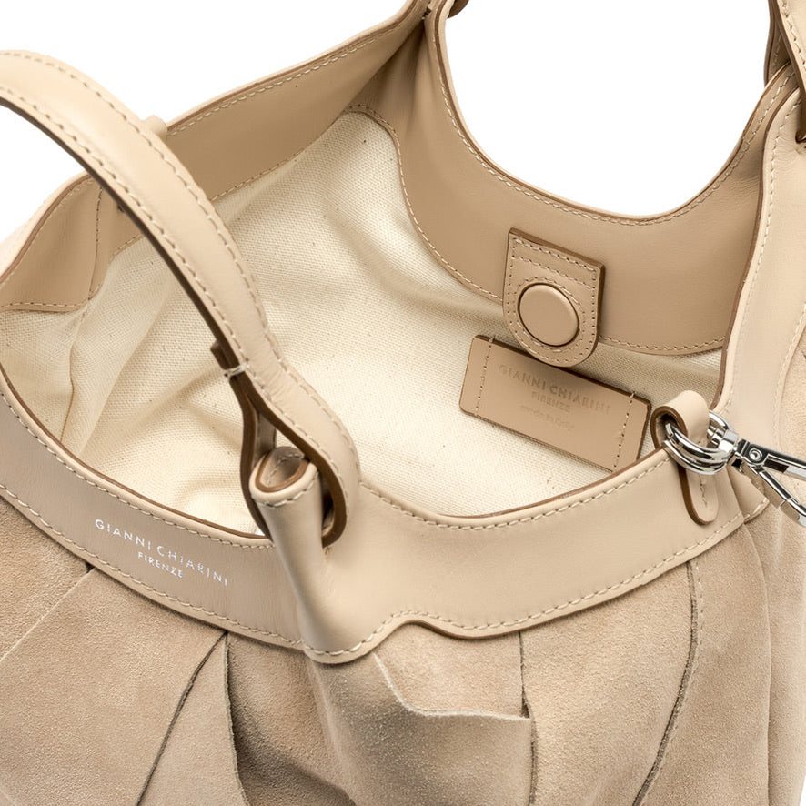 Handtasche Gianni Chiarini DuaGC Midi Suede Nude