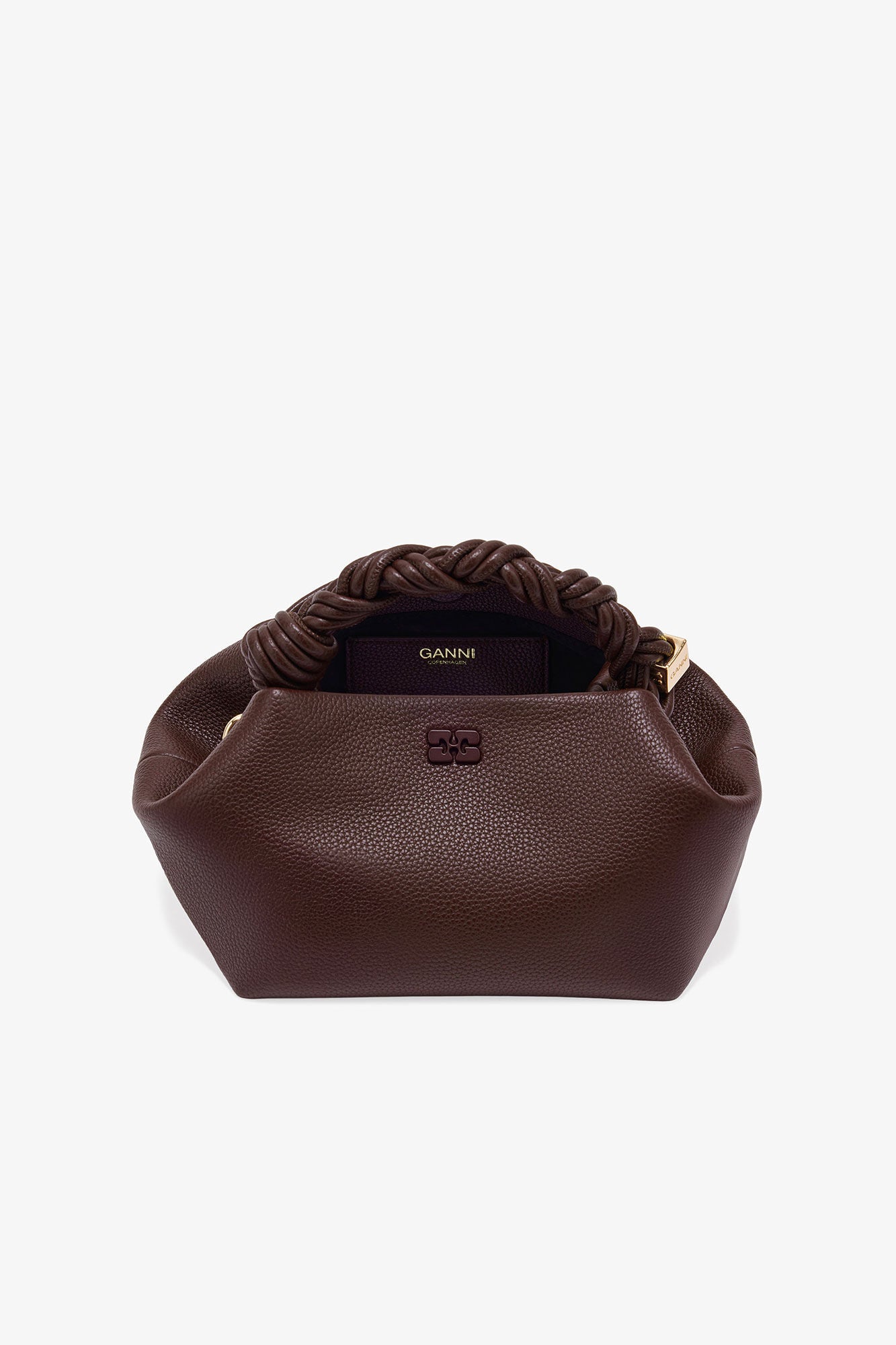 Ganni Bou Bag Small Grained Chicory Coffee