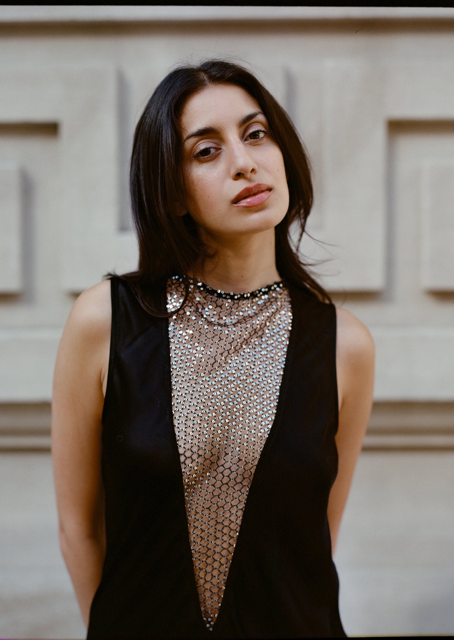 Sleeveless Midi Dress Black