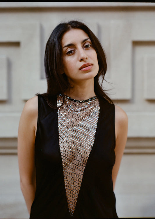 Sleeveless Midi Dress Black
