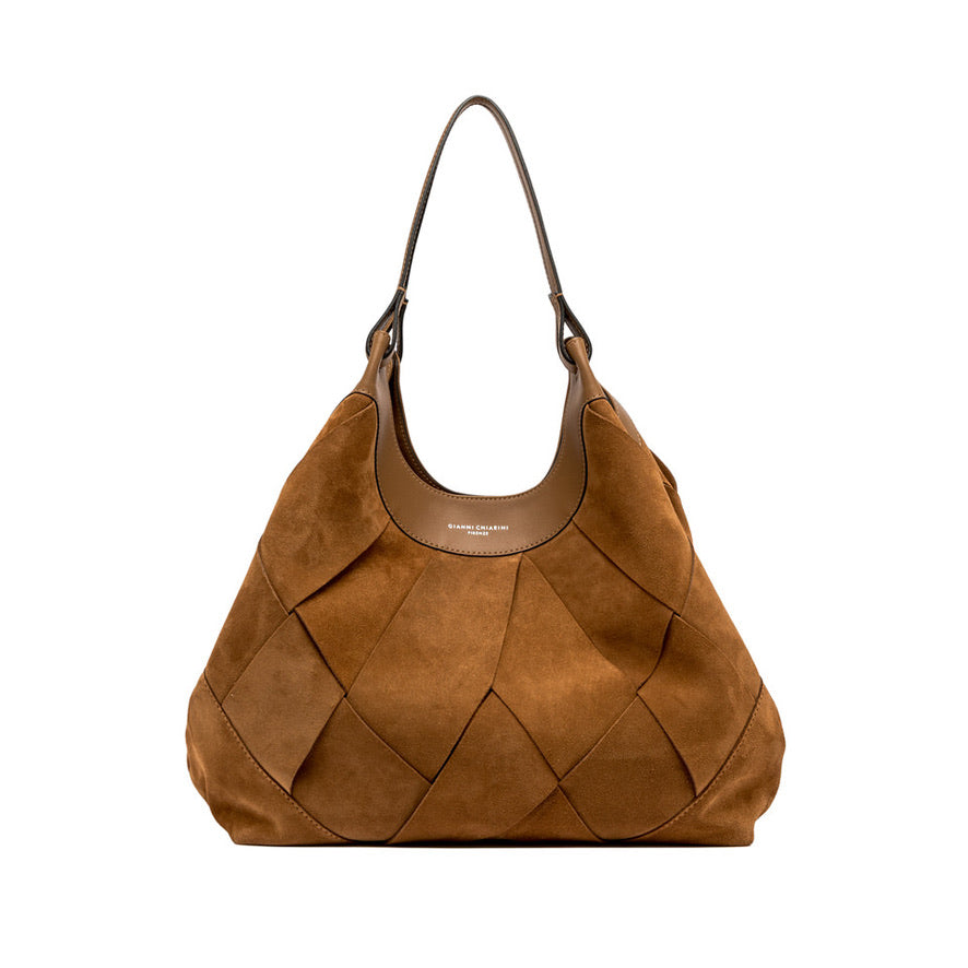 Handtasche Gianni Chiarini DuaGC Maxi Suede Caramel