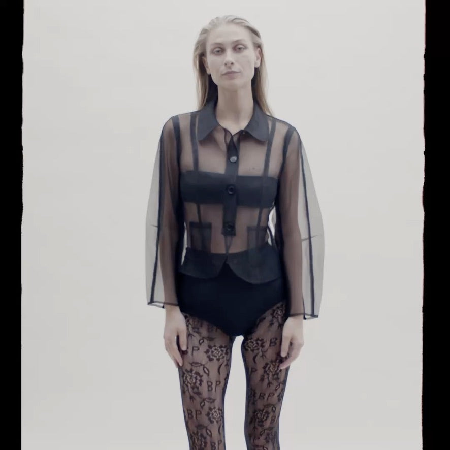 Transparenter Blazer