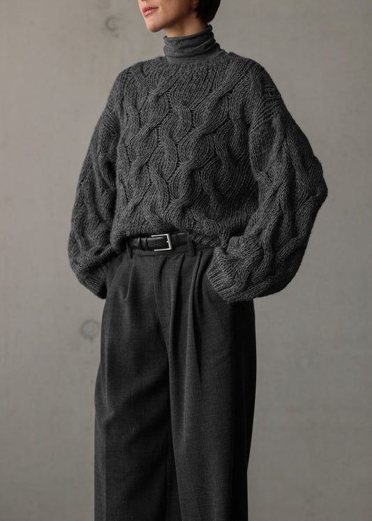 Weite Hose Amari`CL Dark Grey