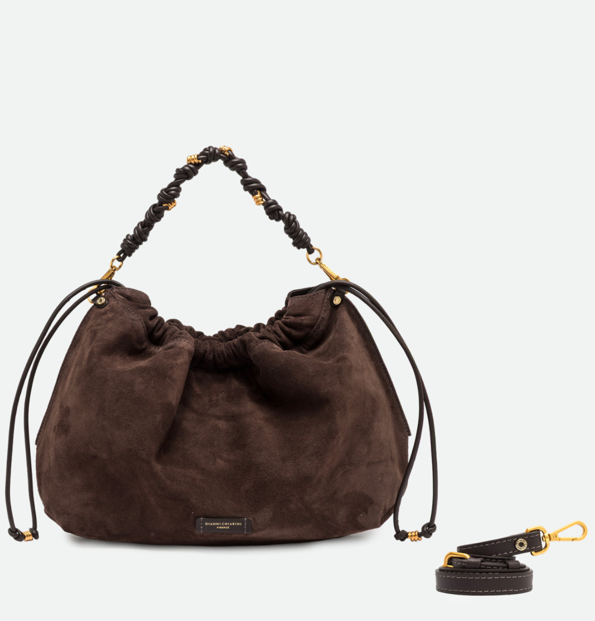 Handtasche Gianni Chiarini Morgana Suede Moka