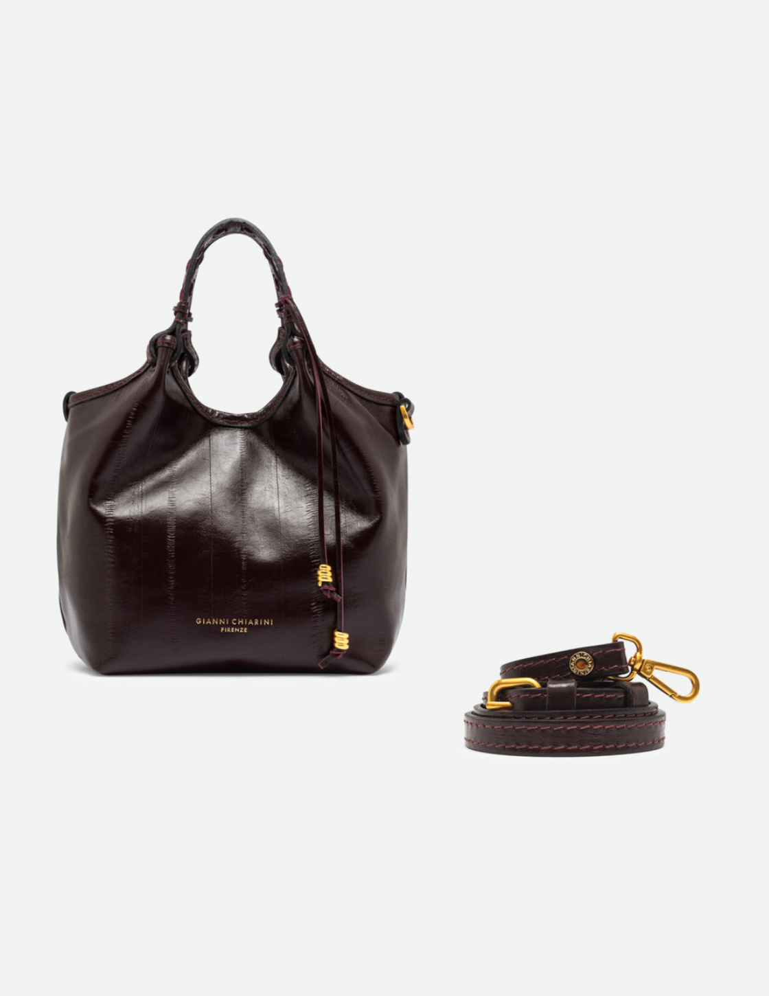Handtasche Gianni Chiarini DuaGC Mini Eel Antique Ruby