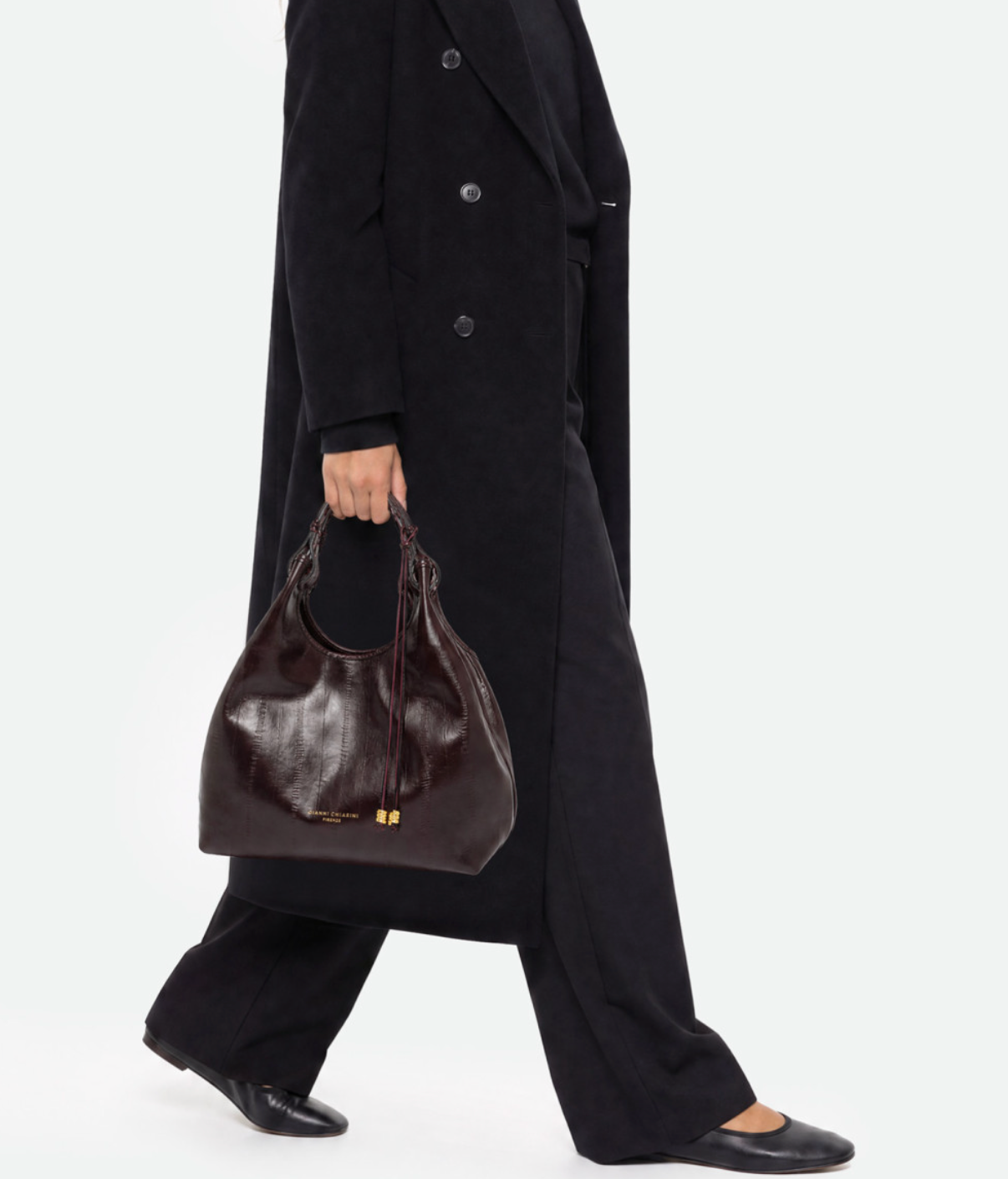 Handtasche Gianni Chiarini DuaGC Midi Eel Antique Ruby