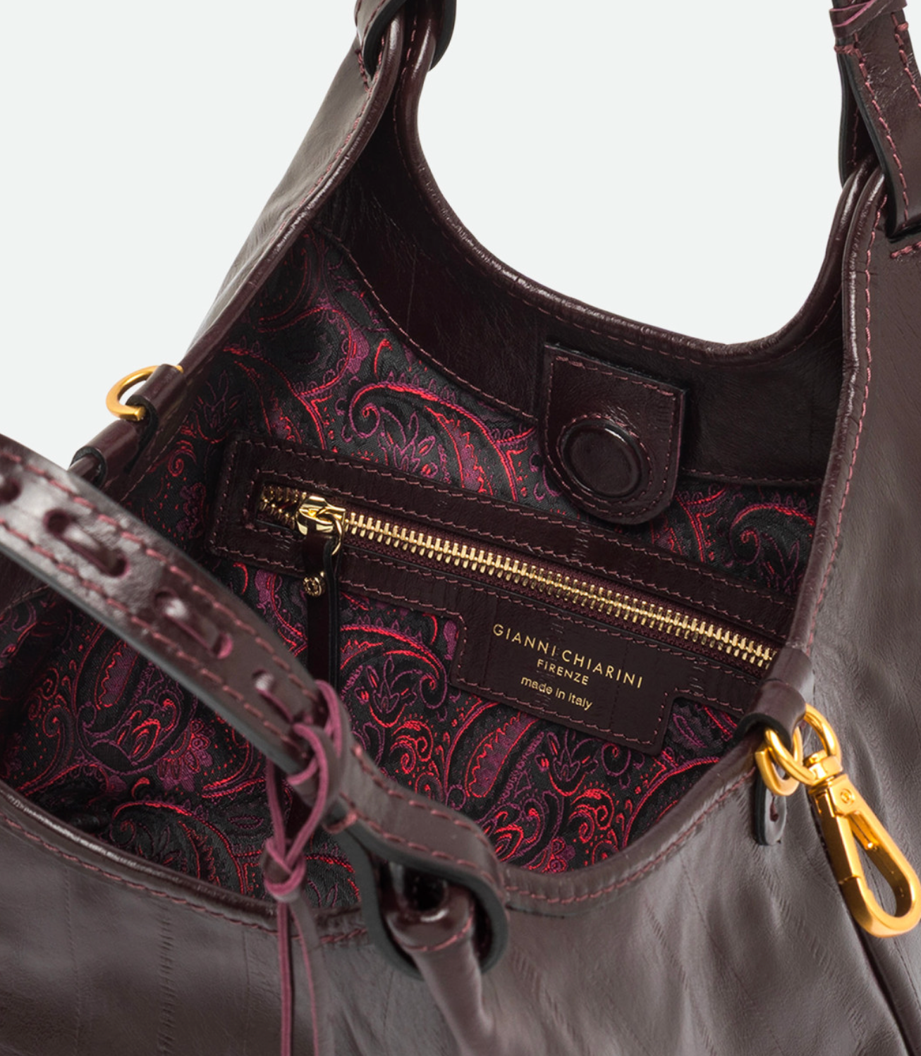 Handtasche Gianni Chiarini DuaGC Midi Eel Antique Ruby