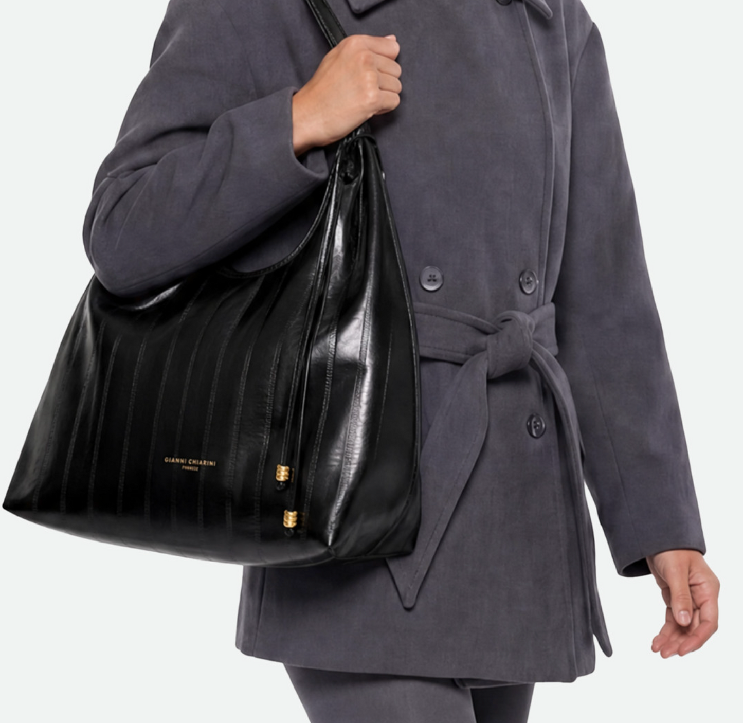 Handbag Gianni Chiarini DuaGC Maxi Lamb Castoro