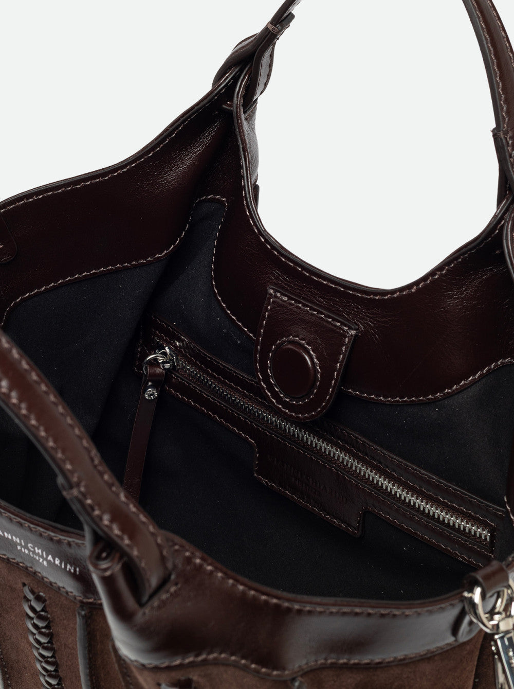 Handtasche Gianni Chiarini DuaGC Midi Suede CommCL-Ralph Espresso