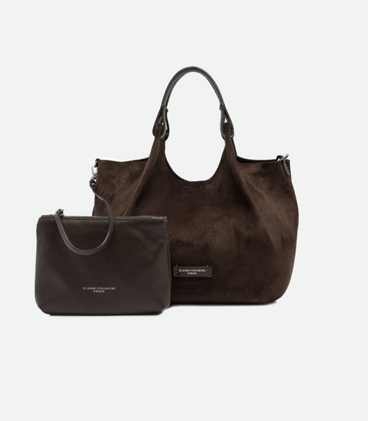 Handtasche Gianni Chiarini DuaGC Midi Suede Moka