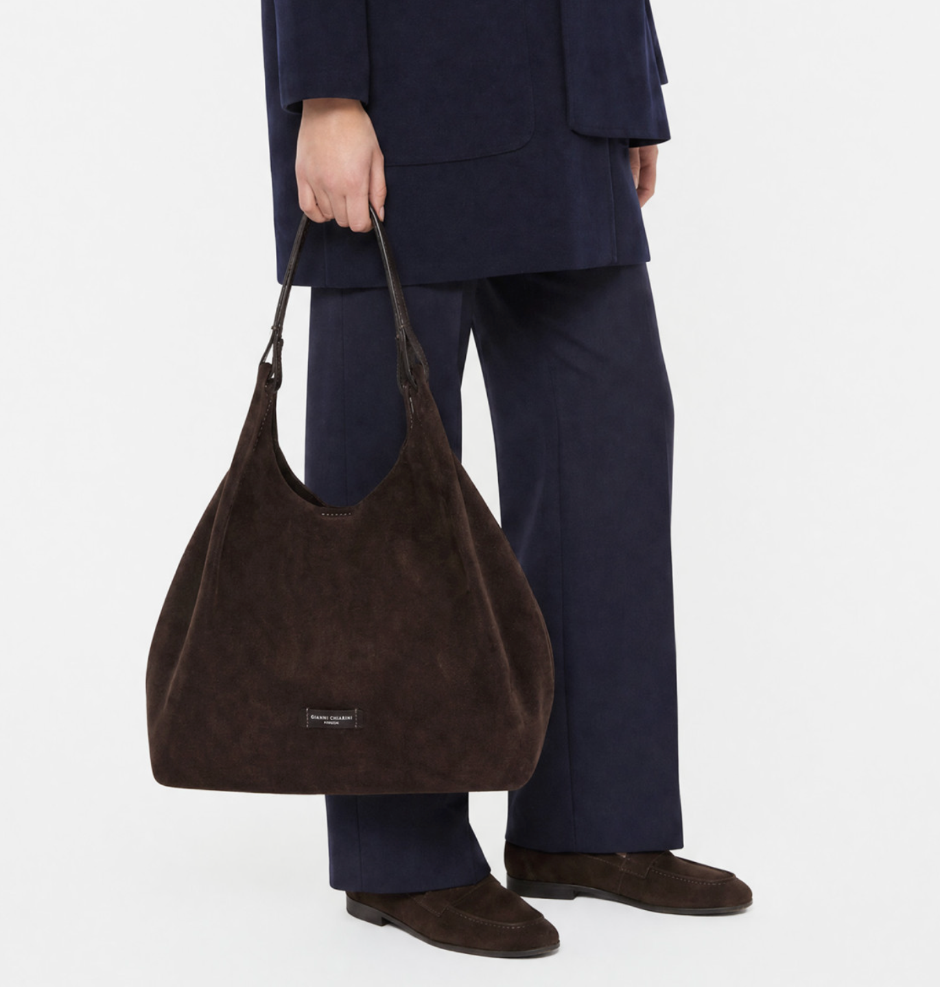 Handbag Gianni Chiarini DuaGC Maxi Lamb Castoro