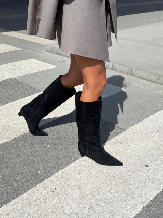 Suede Boots Black Hellasw Sofie Schnoor
